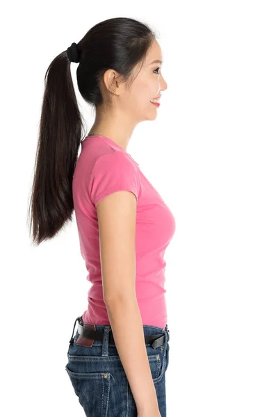 Profile view of young Asian girl — Stock Photo, Image