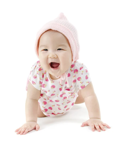 Retrato de asiático bebê menina — Fotografia de Stock