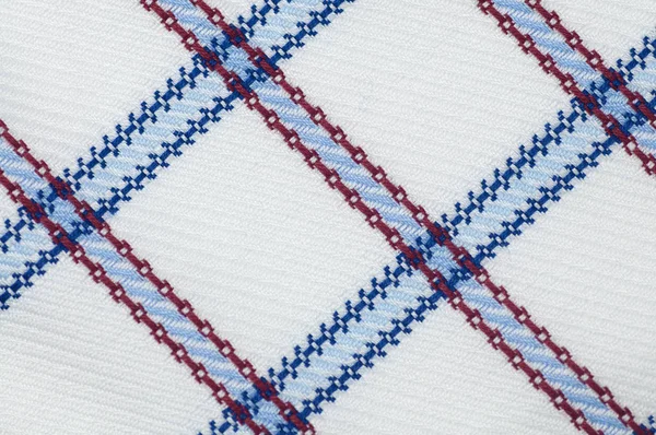 Checked cloth texture close up — Stock Image Checked cloth texture close up Stock Photo