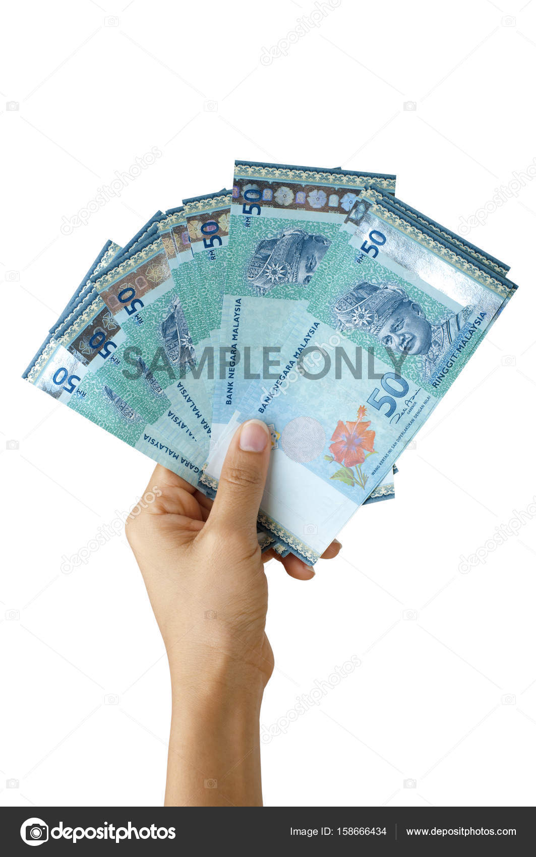 手持ち株リンギット マレーシア通貨 — ストック写真 © szefei #158666434