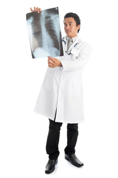 Medico del corpo completo e radiografia — Foto Stock