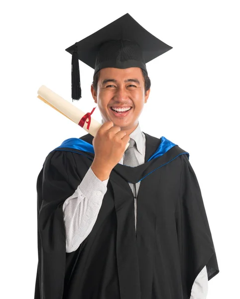 Excited university student graduation — Stock Photo, Image