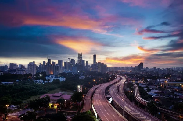 Skyline von Kuala Lumpur — Stockfoto