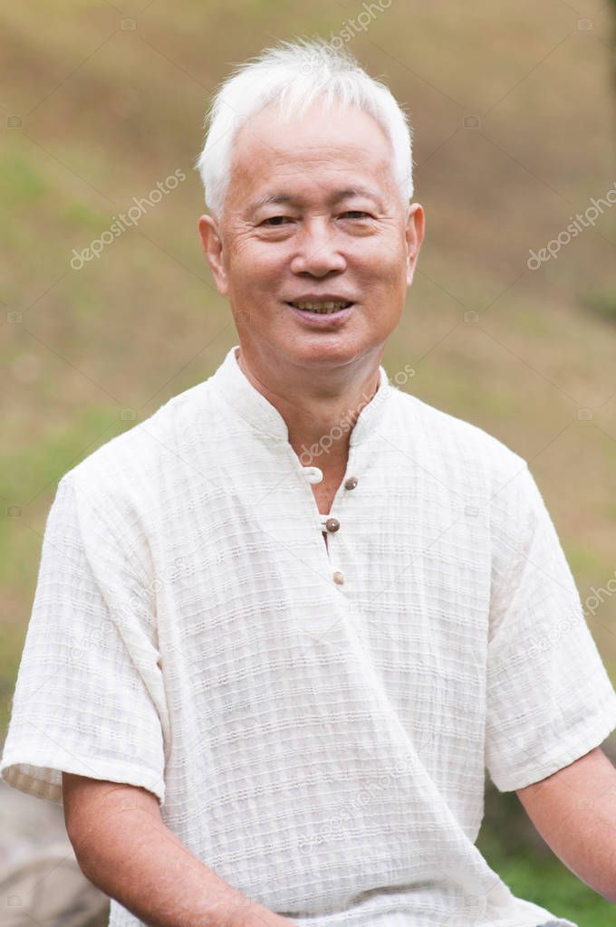 Asian senior man