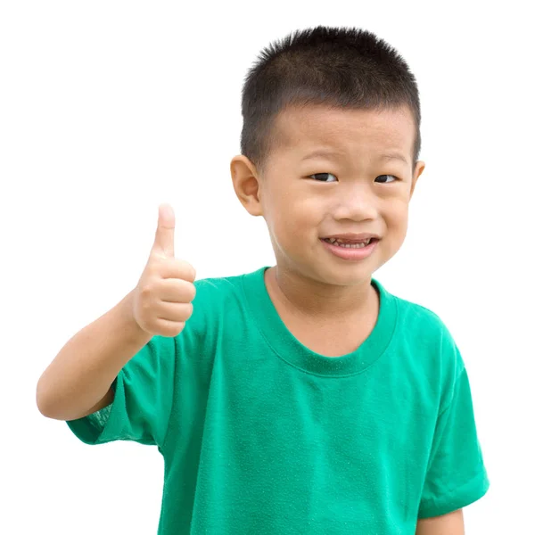 Asian boy thumb up — Stock Photo, Image