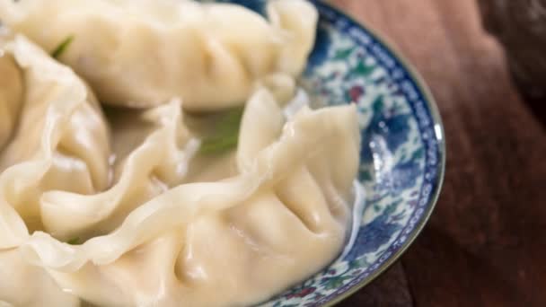 Fresh dumplings — Stock Video