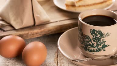 Geleneksel Malezya Çin kahve ve lezzetli breakfast