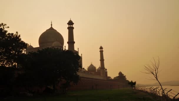 Taj Mahal Agra India Timelapse — Vídeo de stock