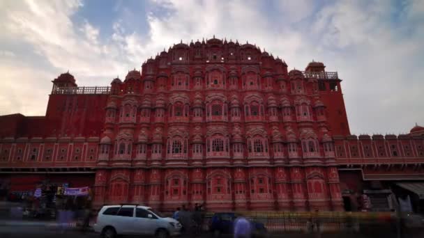 Hawa Mahal Palacio Los Vientos Jaipur India — Vídeo de stock