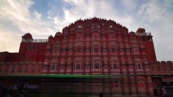 Hawa Mahal Palác Větrů Jaipur Indie — Stock video