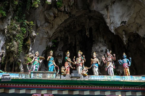 Colorful Statue Hindu God Batu Caves Indian Temple Kuala Lumpur — Stock Photo, Image