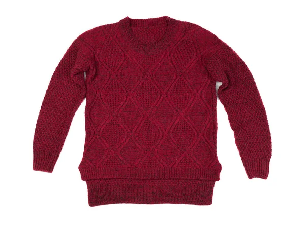 Red knitted sweater — Stock Photo, Image
