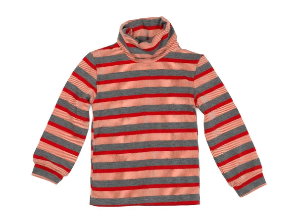 Stribet strikket sweater - Stock-foto