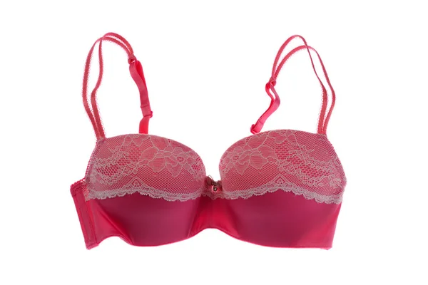 Reggiseno rosa con pizzo — Foto Stock