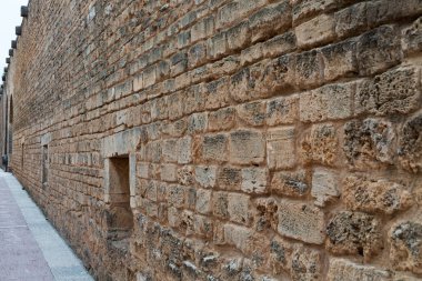 Arka plan, kum taş dokulu duvar