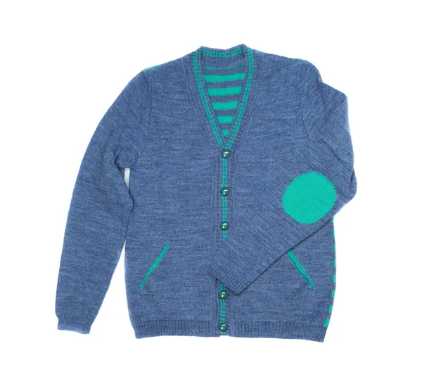 Модний синій светр, ізольований — стокове фото