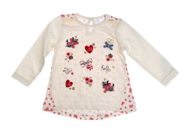 Çocuk gömlek, beyaz ayrı tut