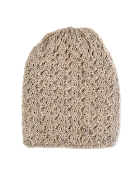 Cappello in maglia beige — Foto Stock