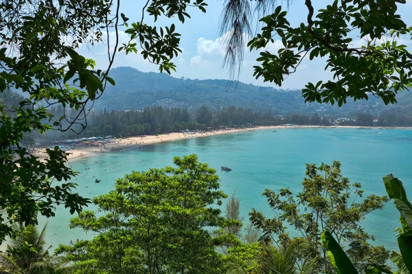 Vista da praia tropical — Fotografia de Stock