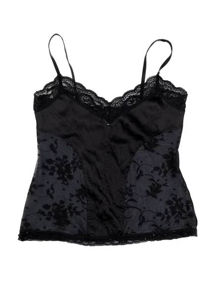 Black lacy bra isolated — Stock Photo, Image