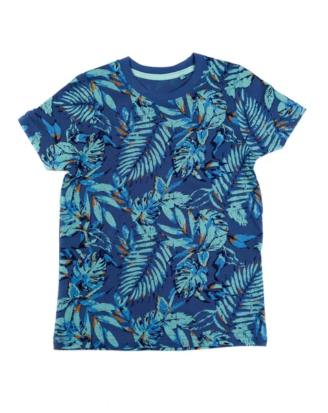 Herren T-Shirt mit tropischem Muster. isolieren — Stockfoto
