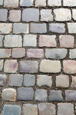 Sokak kaldırım ve eski cobblestones