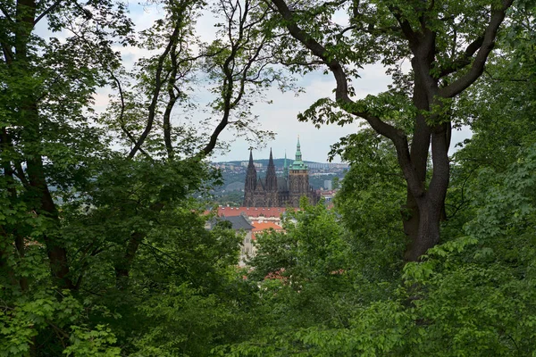Pohled na hrady z Prahy — Stock fotografie
