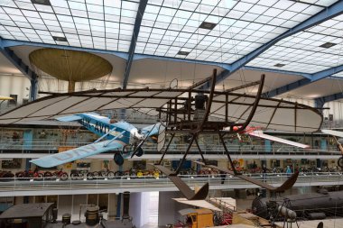 Prague, Çek Cumhuriyeti - Mayıs 2017: eski vintage uçak