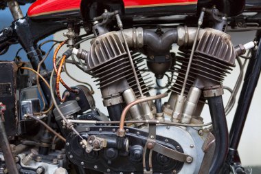 Motosiklet motoru yakın çekim