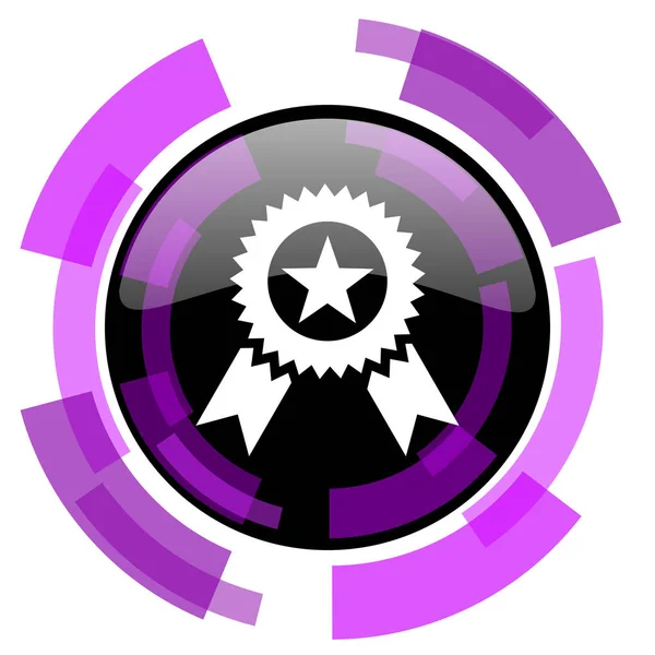 Award Roze Violet Moderne Ontwerp Vector Web Smartphone Pictogram Ronde — Stockvector