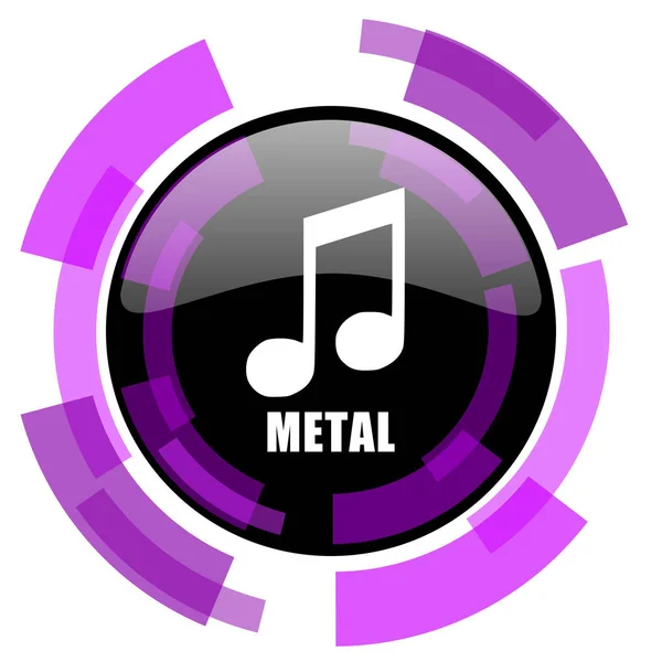 Metal Música Violeta Rosa Design Moderno Vetor Web Ícone Smartphone — Vetor de Stock