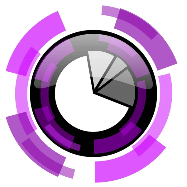 Roze Violet Moderne Design Vector Web Smartphone Pictogram Structuurdiagram Ronde — Stockvector