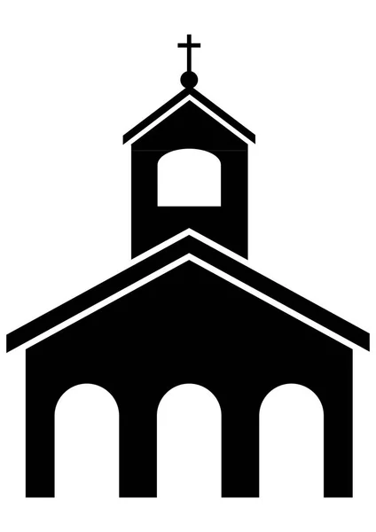 Kerk vectorillustratie — Stockvector