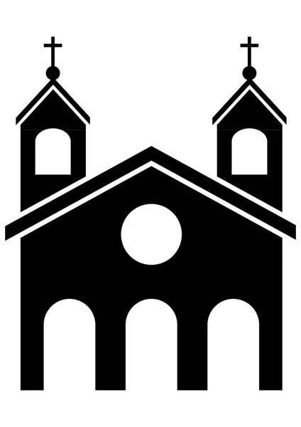 Illustration vectorielle de l'église — Image vectorielle