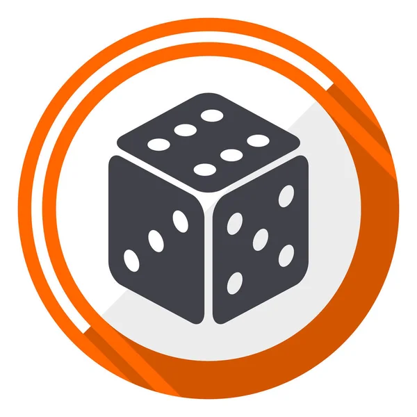 Spiel Orange Flache Design Vektor Web Symbol — Stockvektor