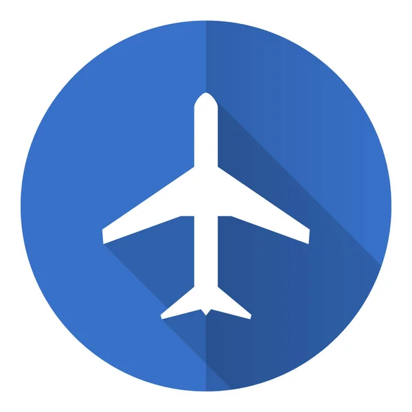 Icono Vector Diseño Plano Vuelo Plano Ilustración Concepto Avión — Archivo Imágenes Vectoriales