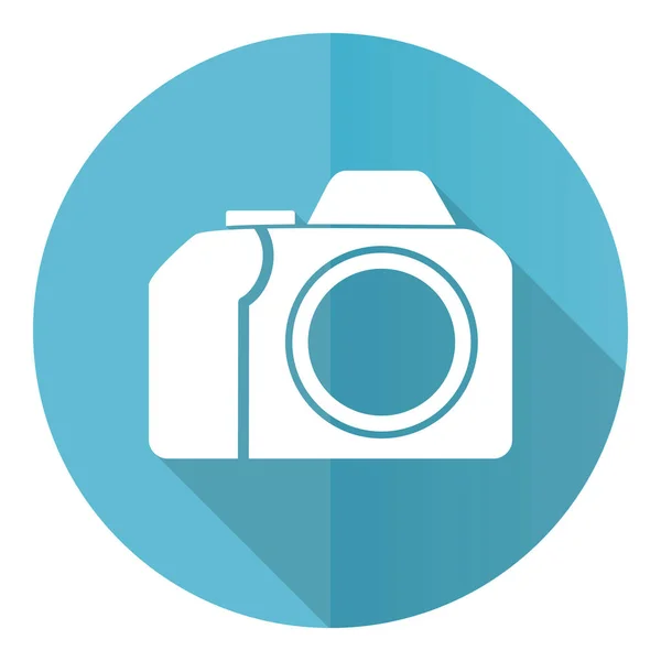 Icono Vector Diseño Plano Cámara Fotográfica Ilustración Concepto Fotografía — Archivo Imágenes Vectoriales