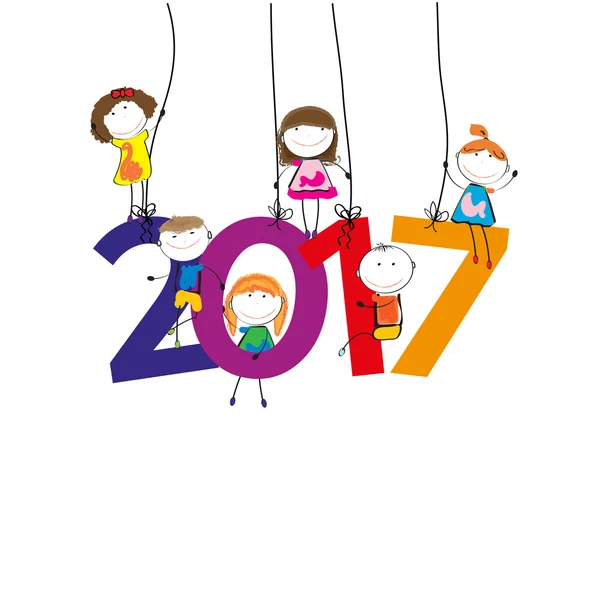Nouvel An 2017 — Image vectorielle