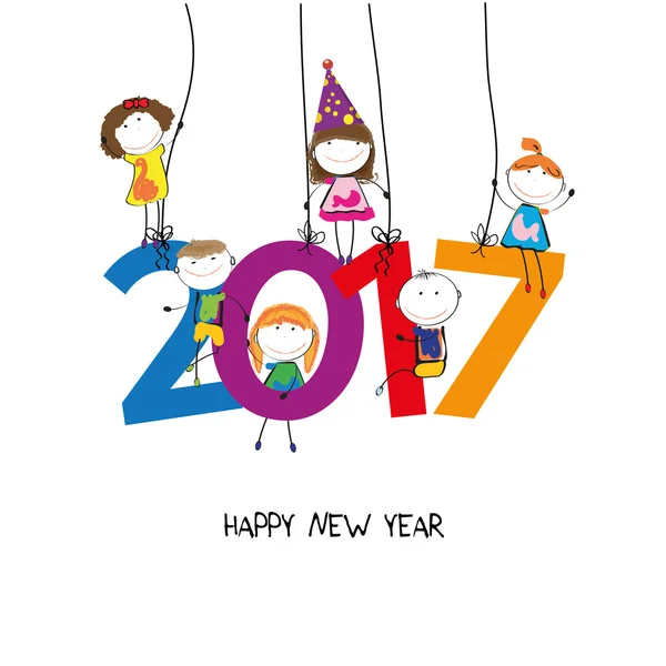 New Year 2017 — Stock Vector