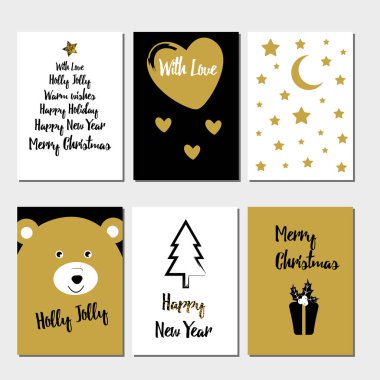 Mutlu Noeller tebrik kartı seti