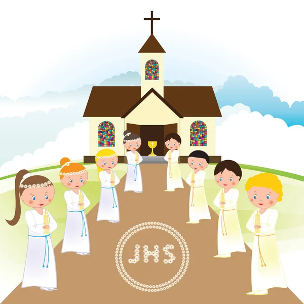 My First communion — Stock Vector