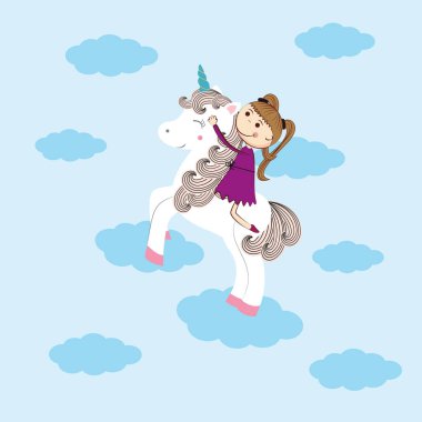 Kız ve tek boynuzlu at