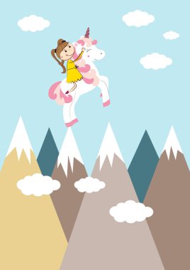 Kız ve tek boynuzlu at