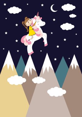 Kız ve tek boynuzlu at