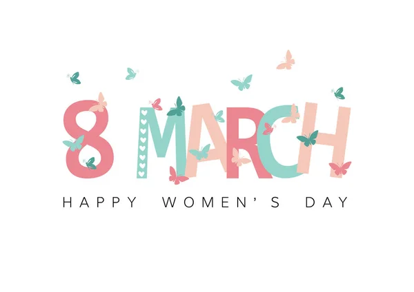 Happy Women 's Day — стоковый вектор