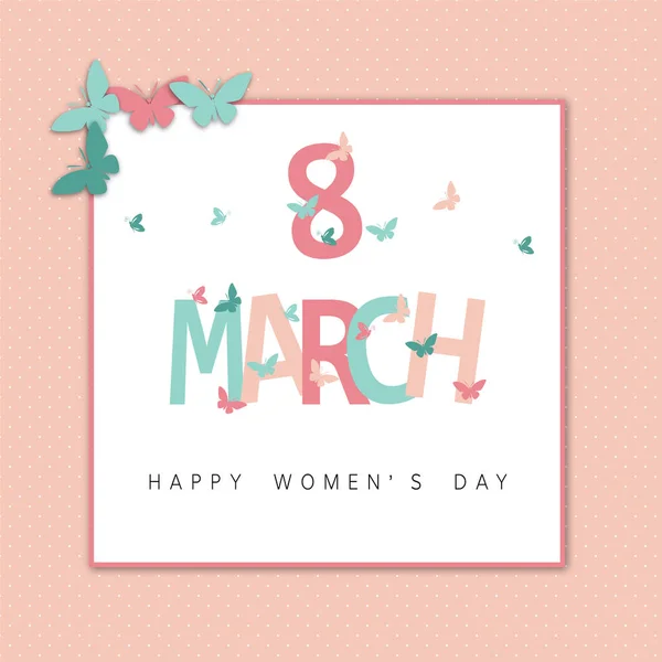 Happy Women 's Day — стоковый вектор