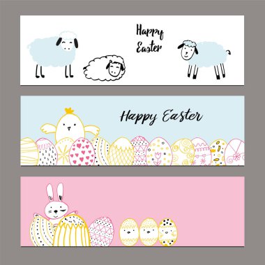 Paskalya afiş el çekilmiş