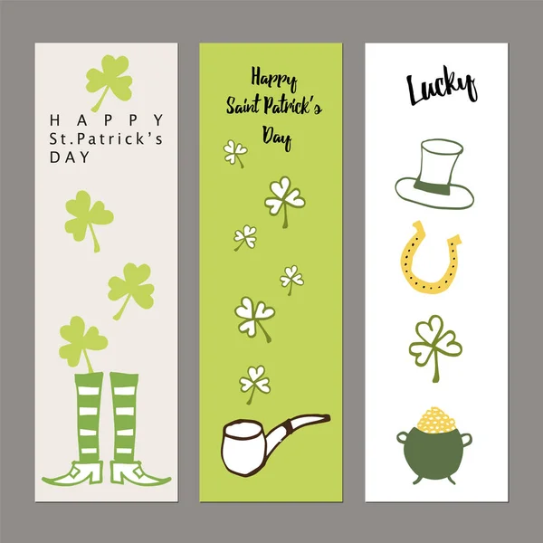 Banners for Saint Patrick's day — Wektor stockowy