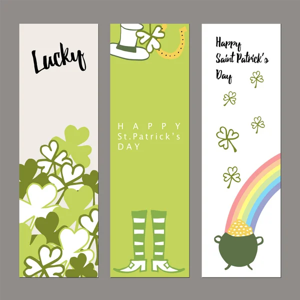 Banners for Saint Patrick's day — Stockvector