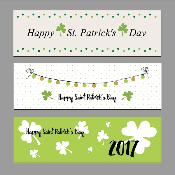 Banners for Saint Patrick's day — 스톡 벡터